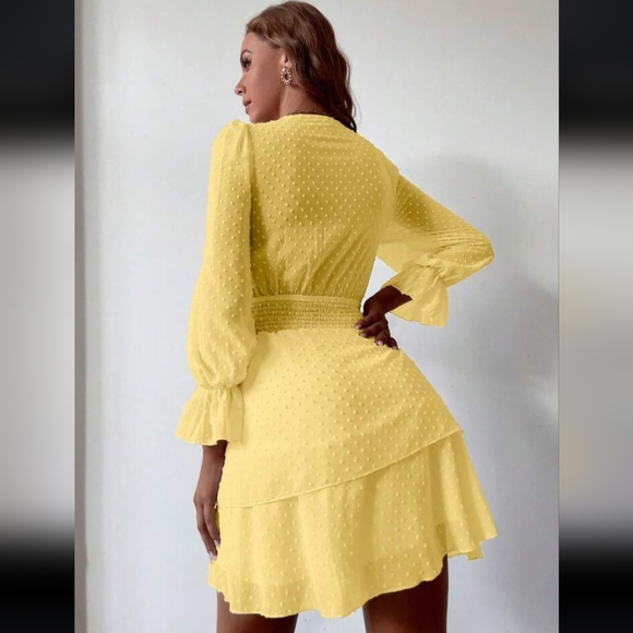 Yellow Ruffle Dress - Picture 3 of 11